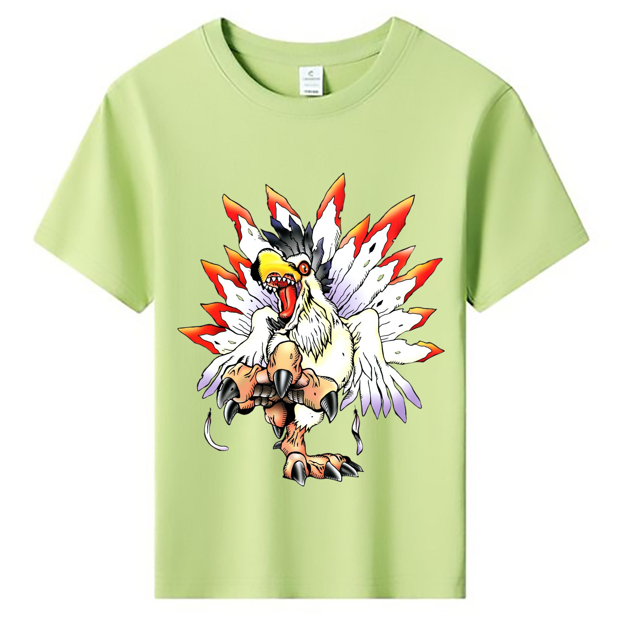 （画像用） Digimon デジタルモンスター/デジモン 綿100％キッズTシャツ（フロントプリント）